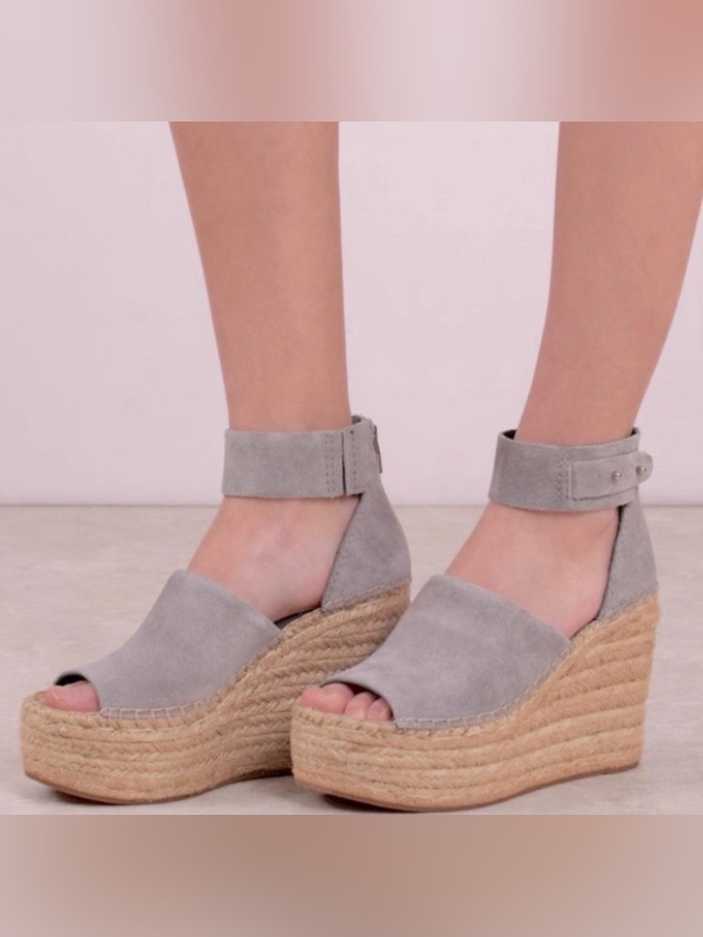 Dolce Vita Espadrille Wedge - Light Gray